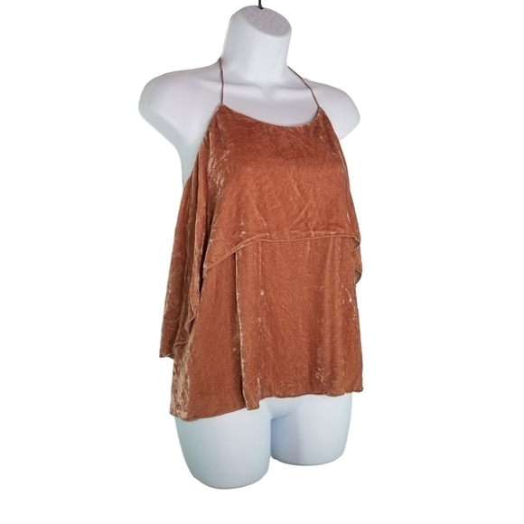 Alice + Olivia Marybeth velvet halter top - Picture 5 of 14